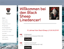 Tablet Screenshot of blacksheep-linedancer.com